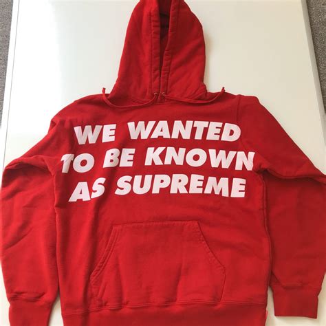 supreme vintage red hoodie.